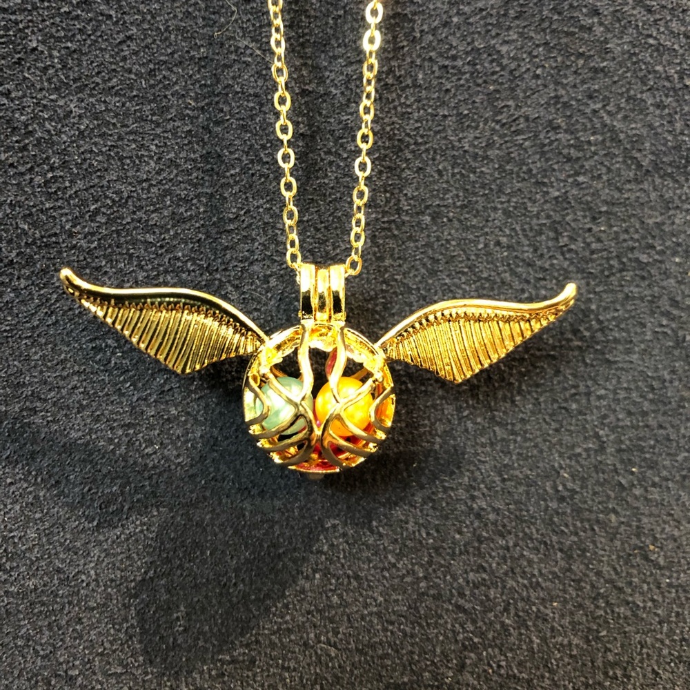 COPY - SALE! Harry Potter gold snitch pearl cage …